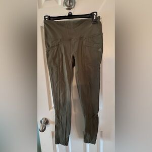 prAna | Olive Green Yoga Pants with Pockets, Size XS